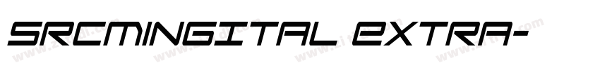 SrcMingItal Extra字体转换